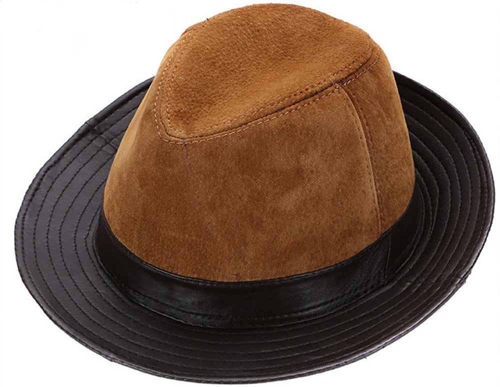 New Men Real Genuine Sheepskin Leather