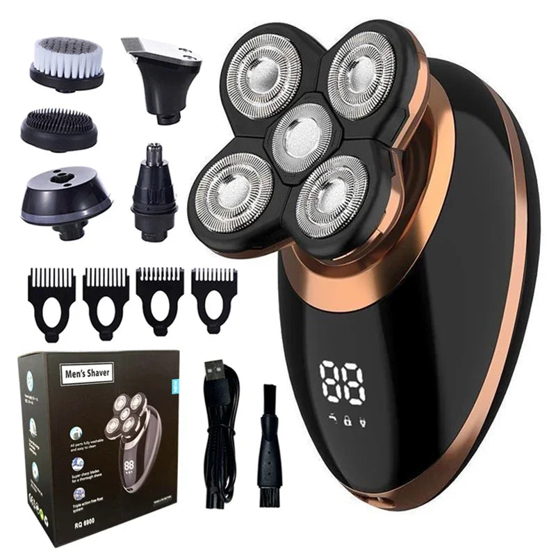 5 In 1 Electric Shaver For Men Bald Head Hair Clipper