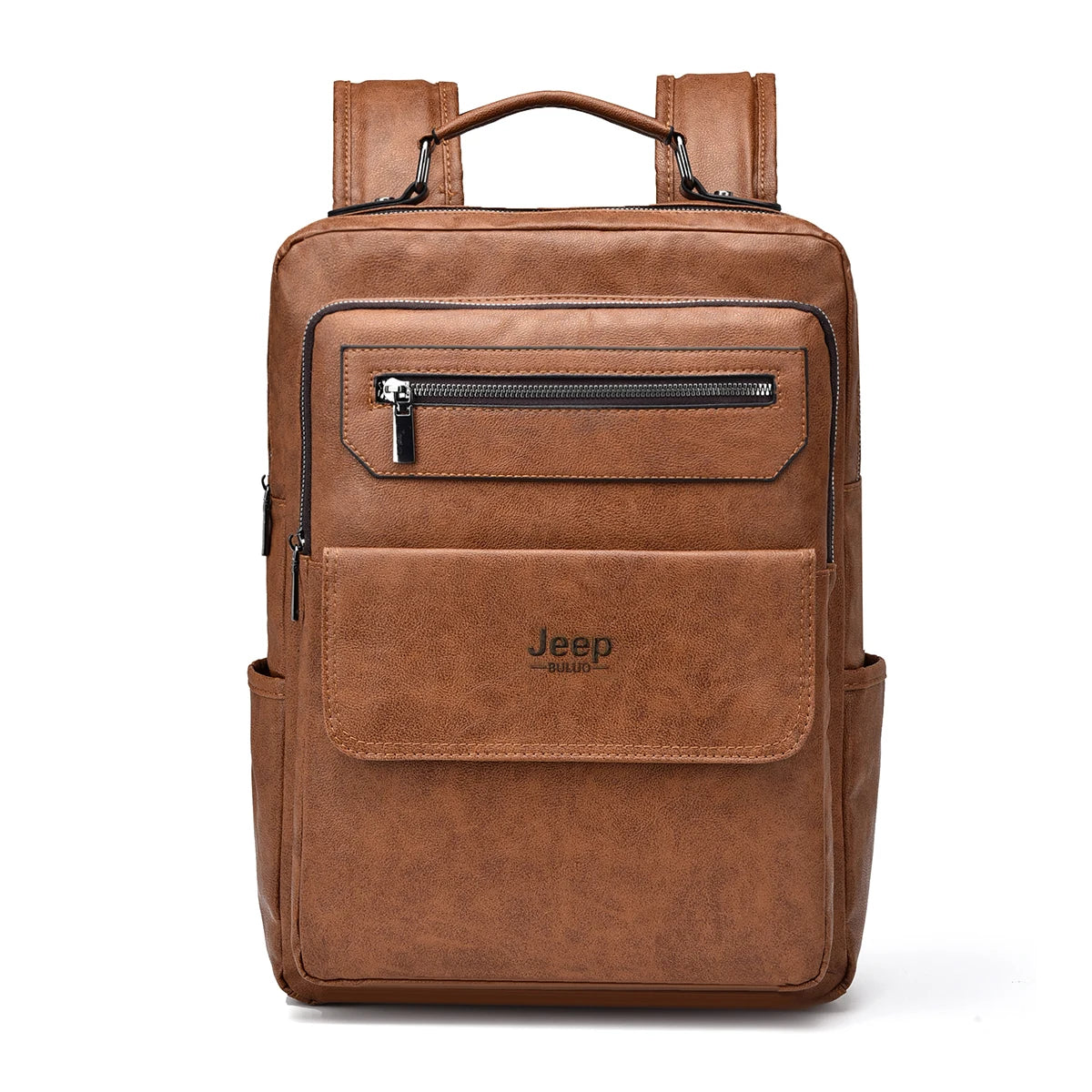 New Backpack Men School Bags 15.6 inches Laptop Backpacks High quality leather