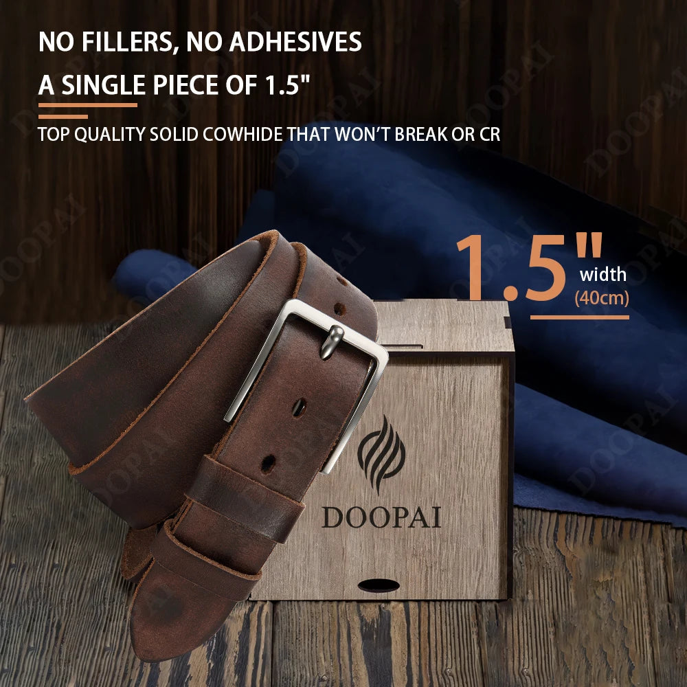 Antique High-quality Metal Needle Buckle Men's Casual Belt