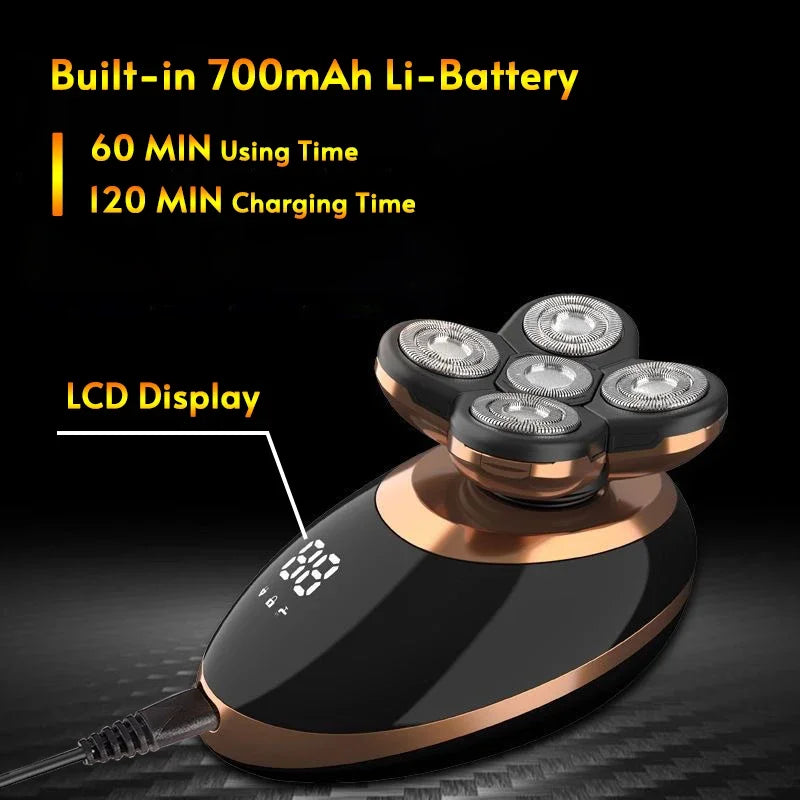 5 In 1 Electric Shaver For Men Bald Head Hair Clipper