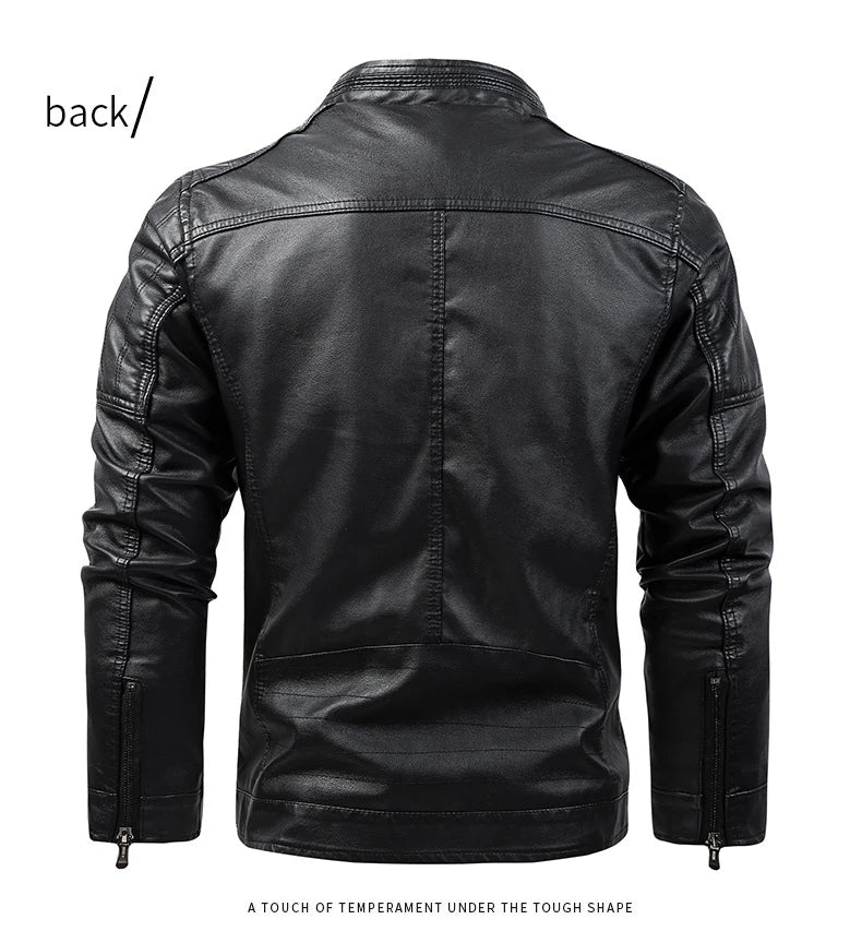 Men's leather jacke