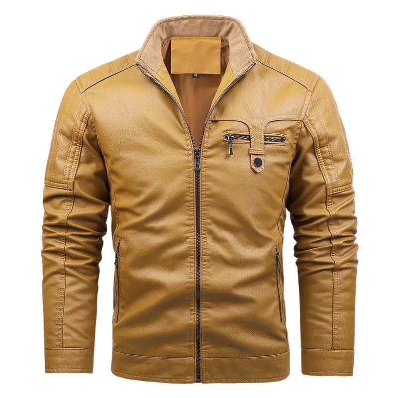 Men's leather jacke