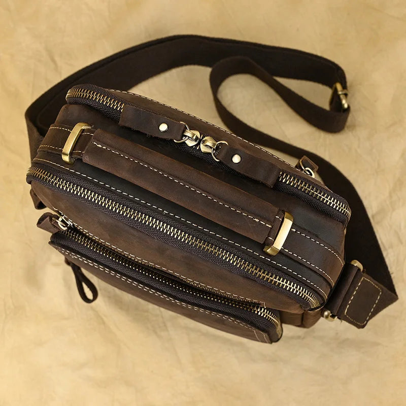 Leather Men's Shoulder Bag