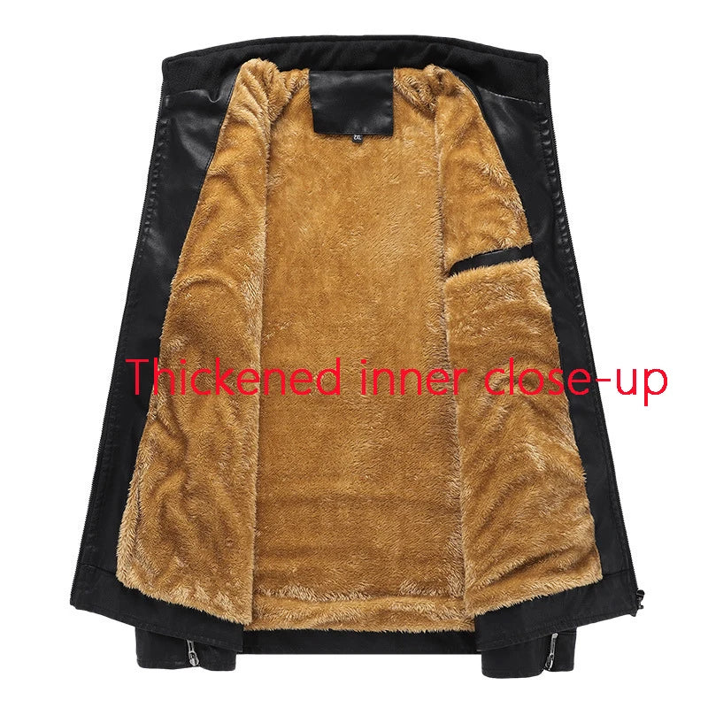 Men's leather jacke