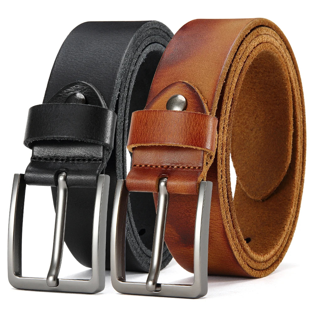 Antique High-quality Metal Needle Buckle Men's Casual Belt