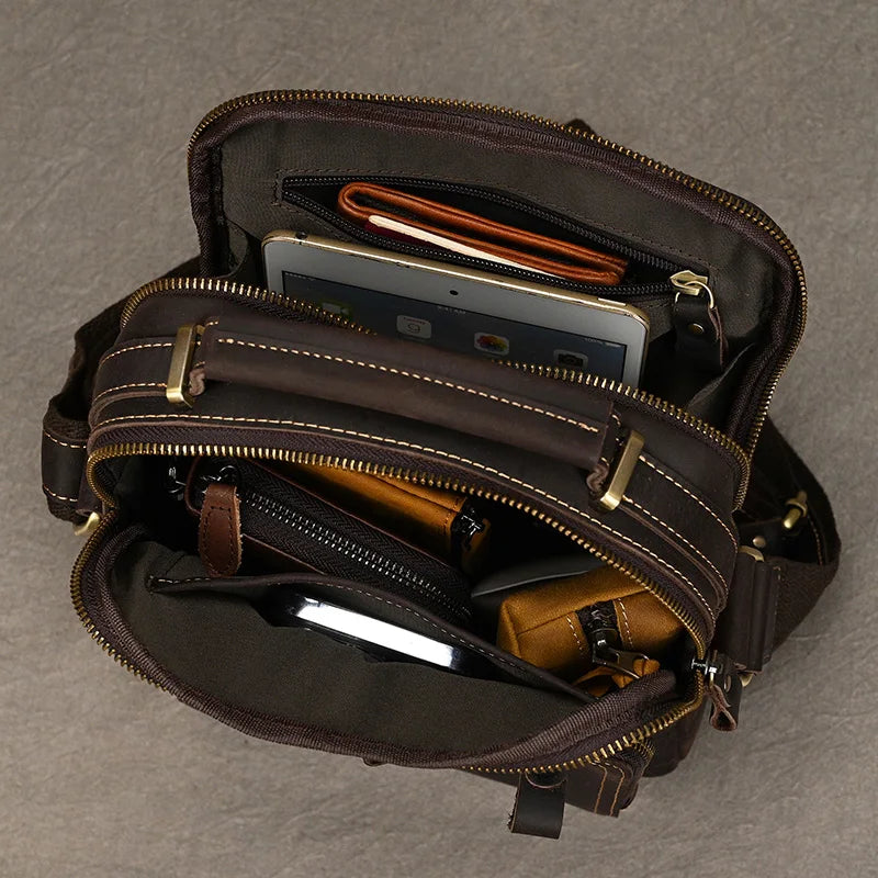 Leather Men's Shoulder Bag