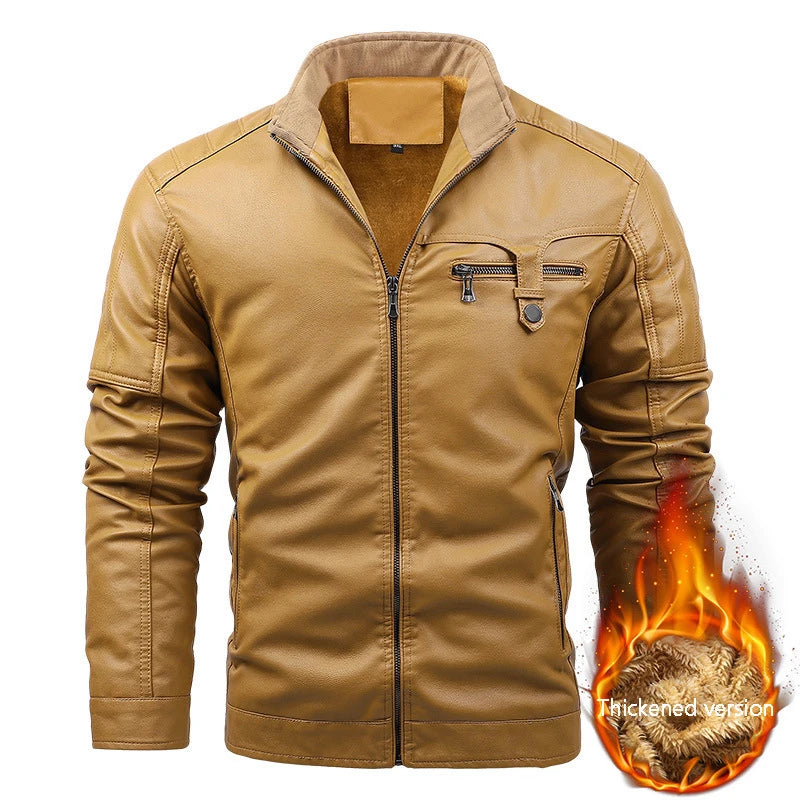 Men's leather jacke