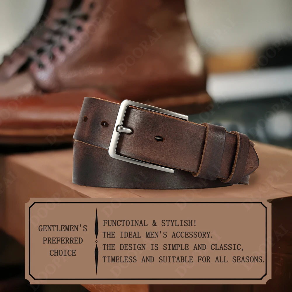 Antique High-quality Metal Needle Buckle Men's Casual Belt
