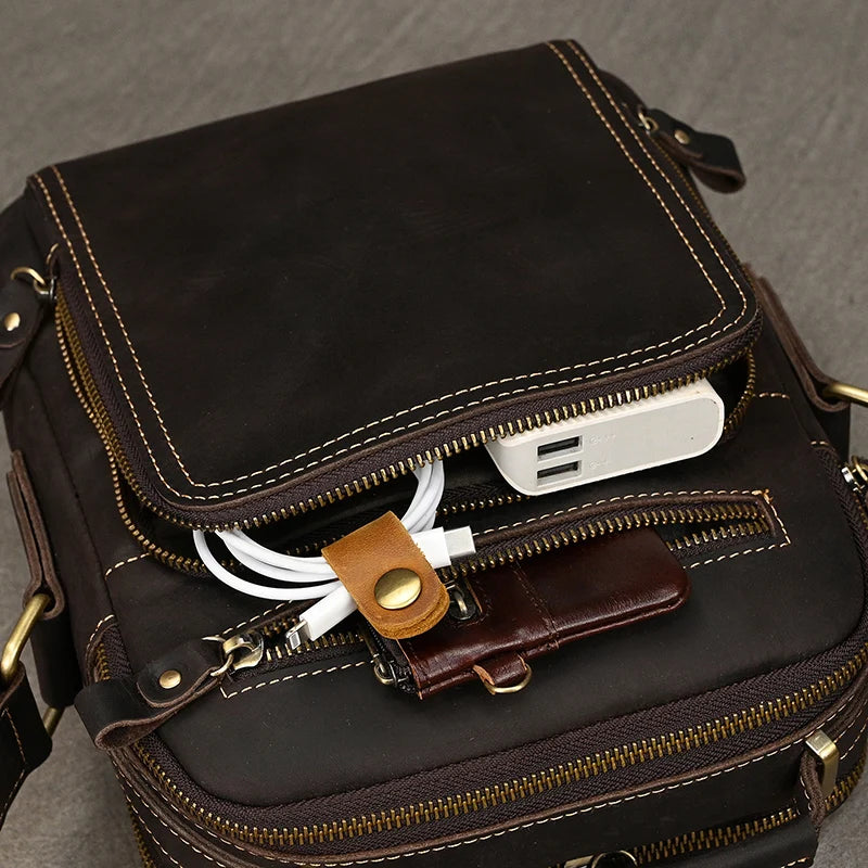Leather Men's Shoulder Bag