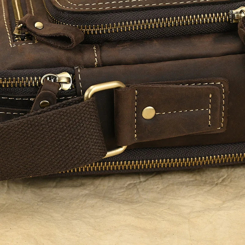 Leather Men's Shoulder Bag