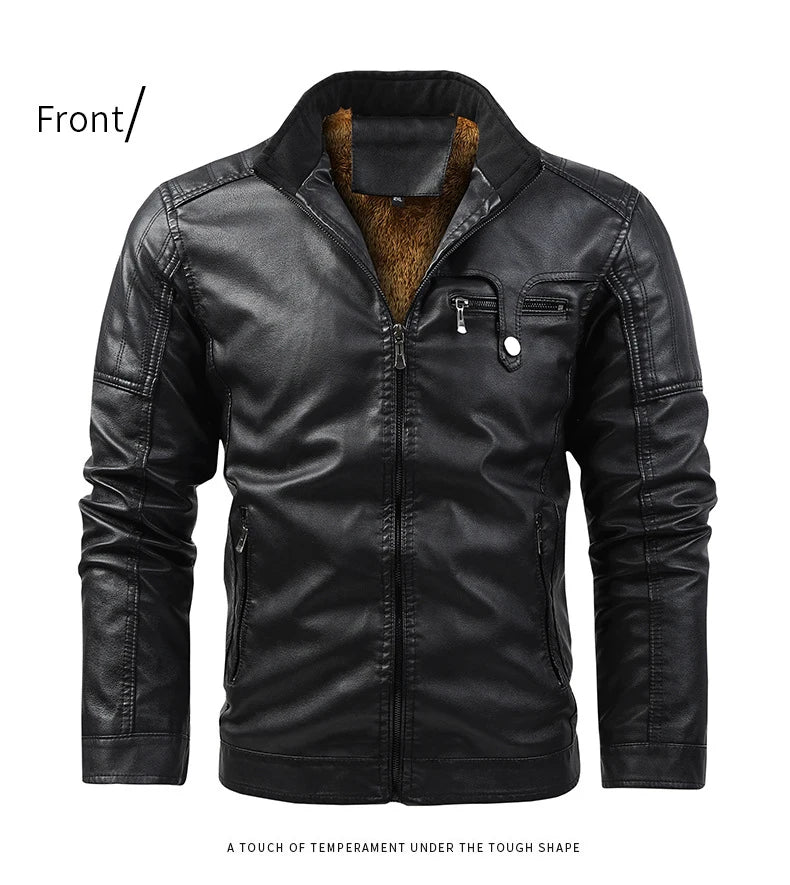 Men's leather jacke