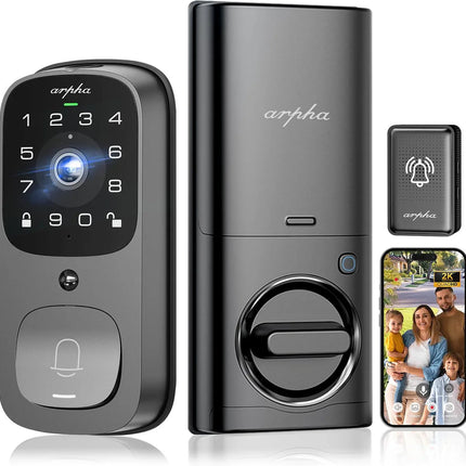 ARPHA AL501 Smart Door Lock with Video Camera - 6 in 1