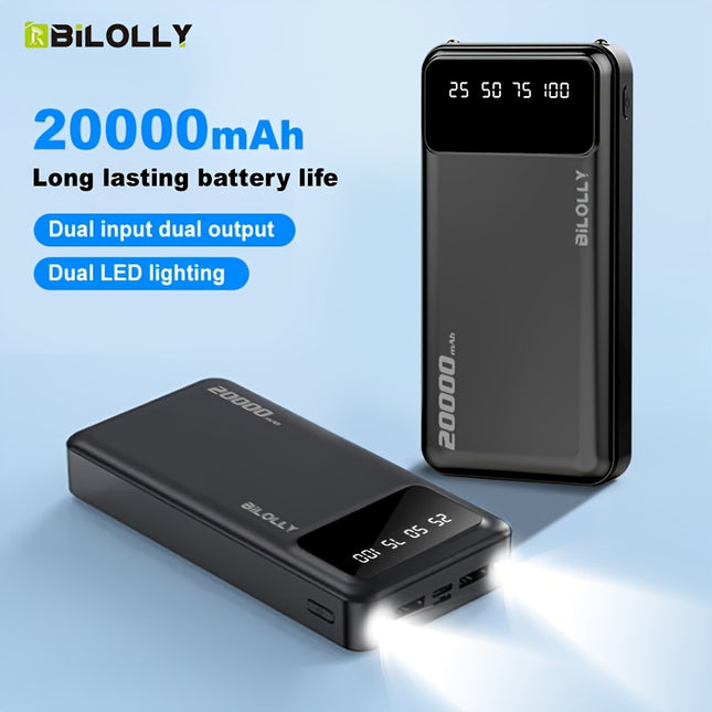 20000mAh Power Bank | Super Fast Charging, LED Lighting, Stable Output