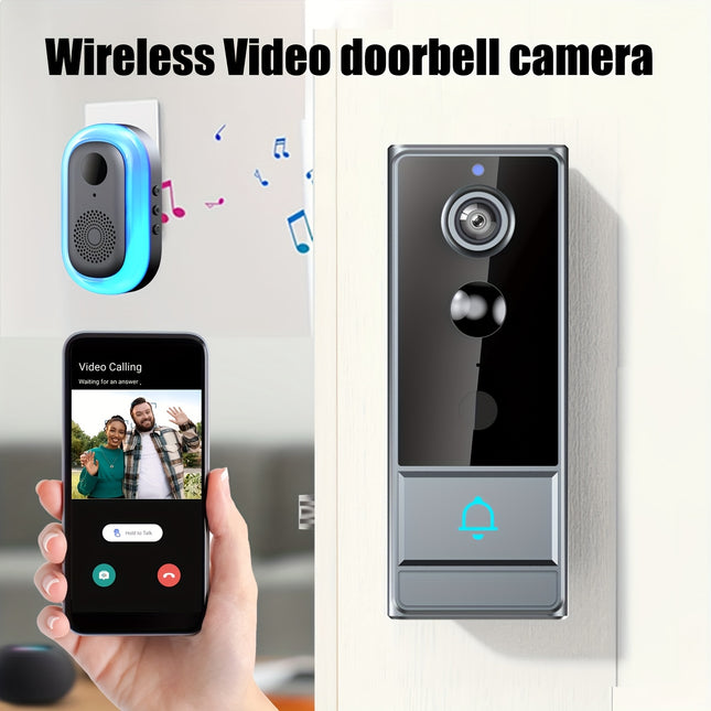 Wireless Doorbell Camera Plus, Door Bell With PIR Sensor And Human Motion Detection