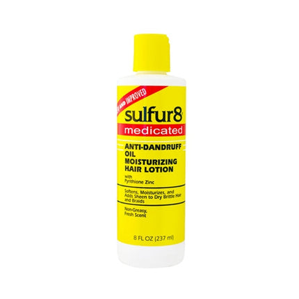 Sulfur 8 Medicated Anti-Dandruff Oil Hair Lotion 8 oz