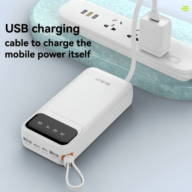 Portable Charger, 20000/10000mAh Built-in Cable Mobile Power Bank, 5V/2A Fast Charging Mobile Power Bank