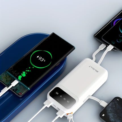 Portable Charger, 20000/10000mAh Built-in Cable Mobile Power Bank, 5V/2A Fast Charging Mobile Power Bank