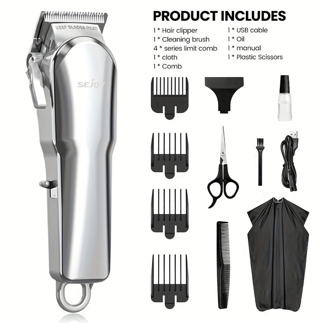 Hair Clippers for Men Professional, Cordless High-Performance Barber Clippers for Hair Cutting, Rechargeable
