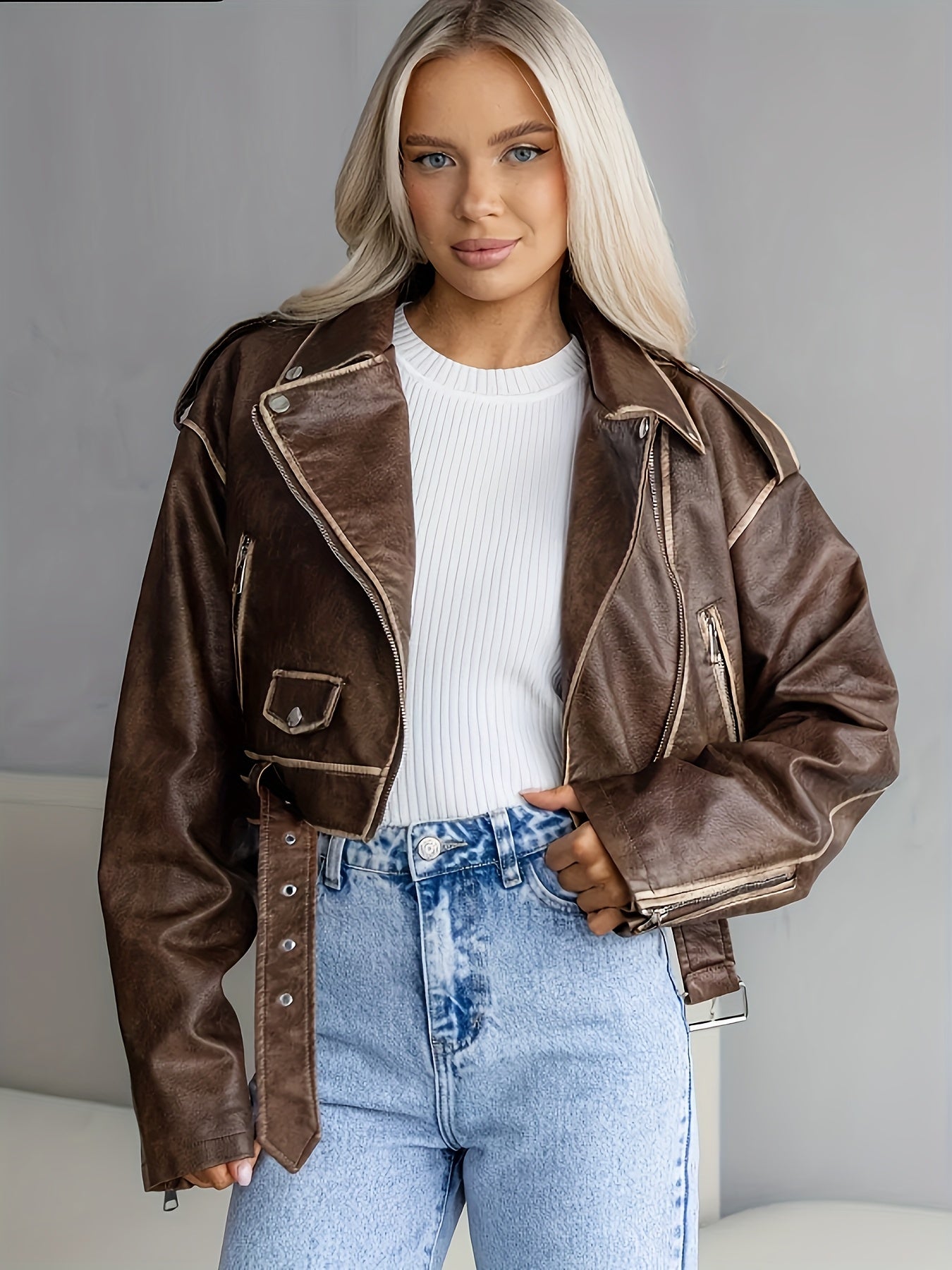 New PU Leather Women's