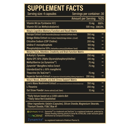 Ninja Limitless Non Stimulant Nootropic