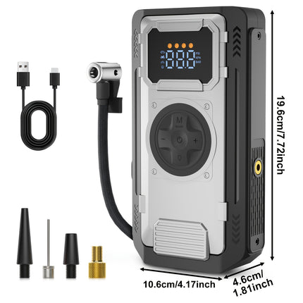 Jump Starter With Air Compressor, 6000A/8000A