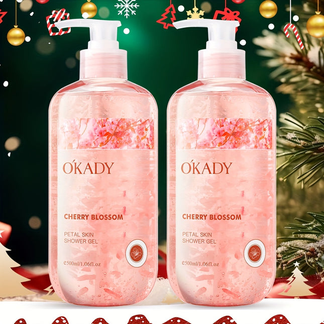16.91oz*2pcs/17.6floz*2pcs Sakura Nourishing Women's Shower Gel