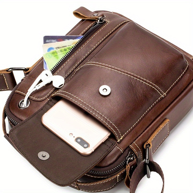 Genuine Leather Crossbody Bag