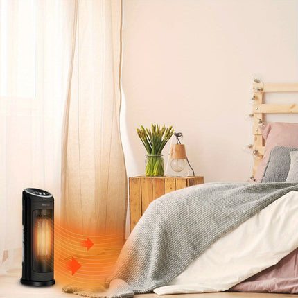 DIBELLAY 1500W Ceramic Heater – Quiet, Remote & Safe”