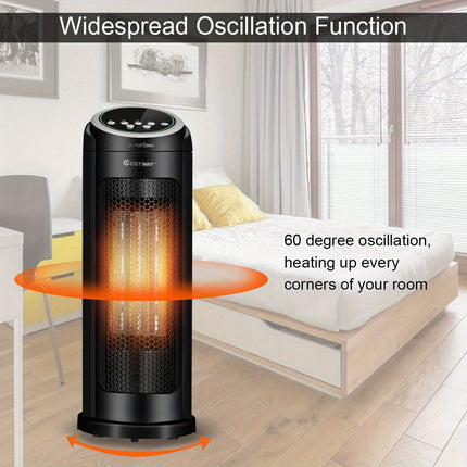 DIBELLAY 1500W Ceramic Heater – Quiet, Remote & Safe”