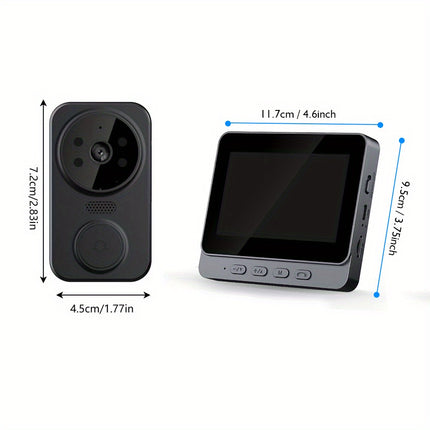 Wireless Video Doorbell with 4.3" HD Screen