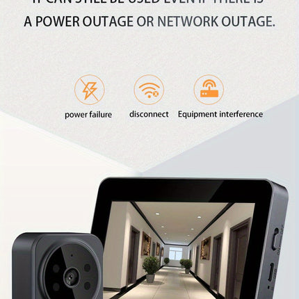 Wireless Video Doorbell with 4.3" HD Screen