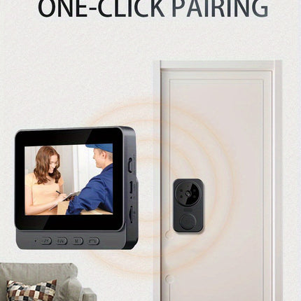 Wireless Video Doorbell with 4.3" HD Screen
