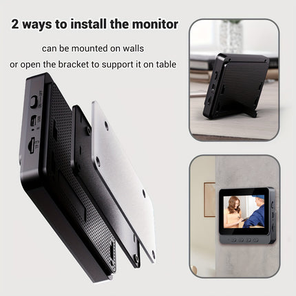 Wireless Video Doorbell with 4.3" HD Screen
