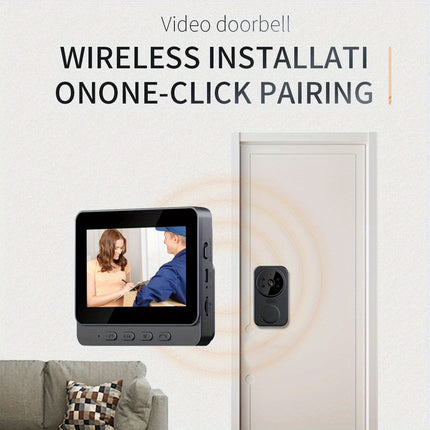 Wireless Video Doorbell with 4.3" HD Screen
