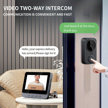 Wireless Video Doorbell with 4.3" HD Screen