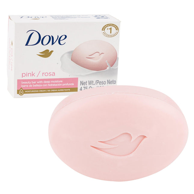Dove Pink Beauty Bar Soap Deep Moisture 4.75 oz