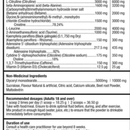 Bull Nutrition 12 Strong Pre-Workout