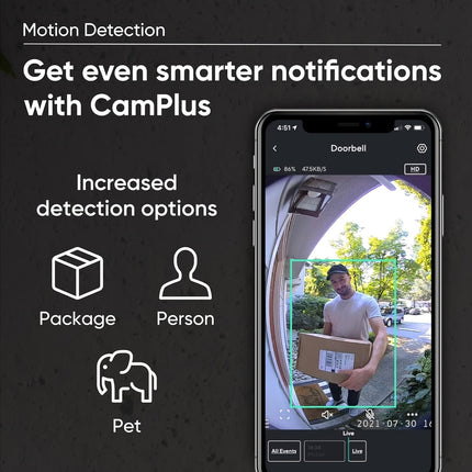 Wyze Wireless Video Doorbell Pro (Chime Included), 1440 HD Video