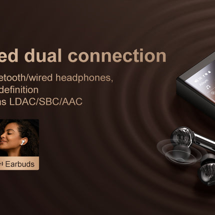 DIBELLAY Oilsky Hi-Fi MP3 Player – Bluetooth/WiFi, Lossless DSD Audio, 64GB (Expandable to 1TB)