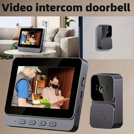 4.3" 1080P HD Display Wireless Video Doorbell