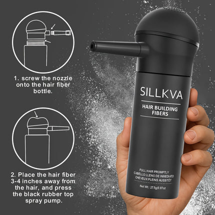 SILIKVA Hair Fiber Spray Applicator Kit