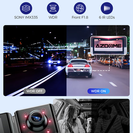 AZDOME M550 Max 3CH 4K Dash Cam