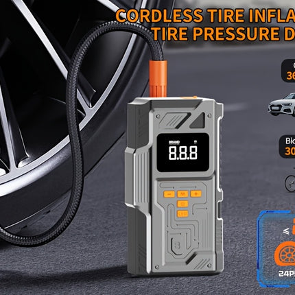 [Portable Car Jump Starter] 8000mAh USB Charging, Emergency LED Light - 3500A