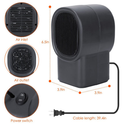 “500W Portable Space Heater – Fast, Quiet & Safe