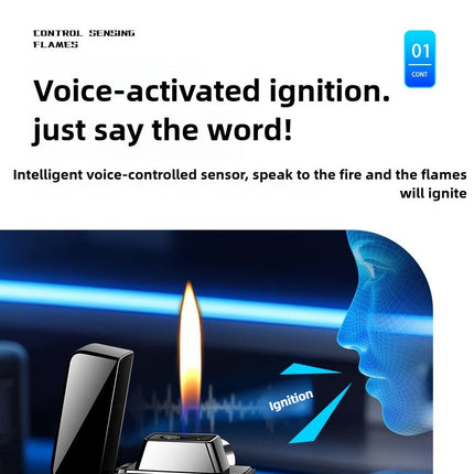 Smart Butane Voice Lighter – 5 Modes
