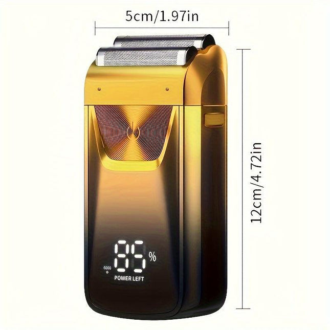2-in-1 Electric Foil & Bald Shaver, USB Rechargeable
