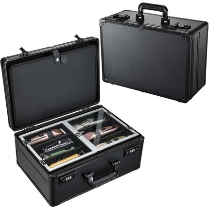 6-Person Sliding Tray Professional Barber Case