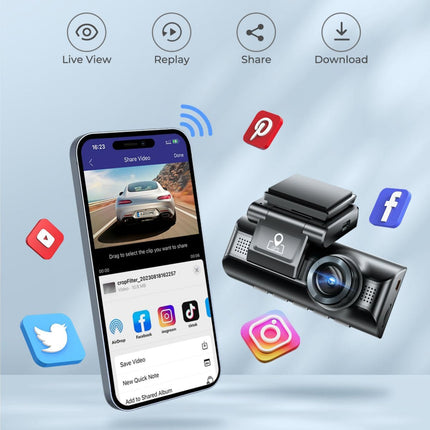 AZDOME M550 Pro 3CH 4K Dash Cam