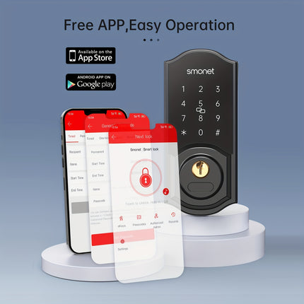 [Smart Door Lock] WiFi Smart Door Lock Deadbolt | Smonet With G2 Hub Gateway